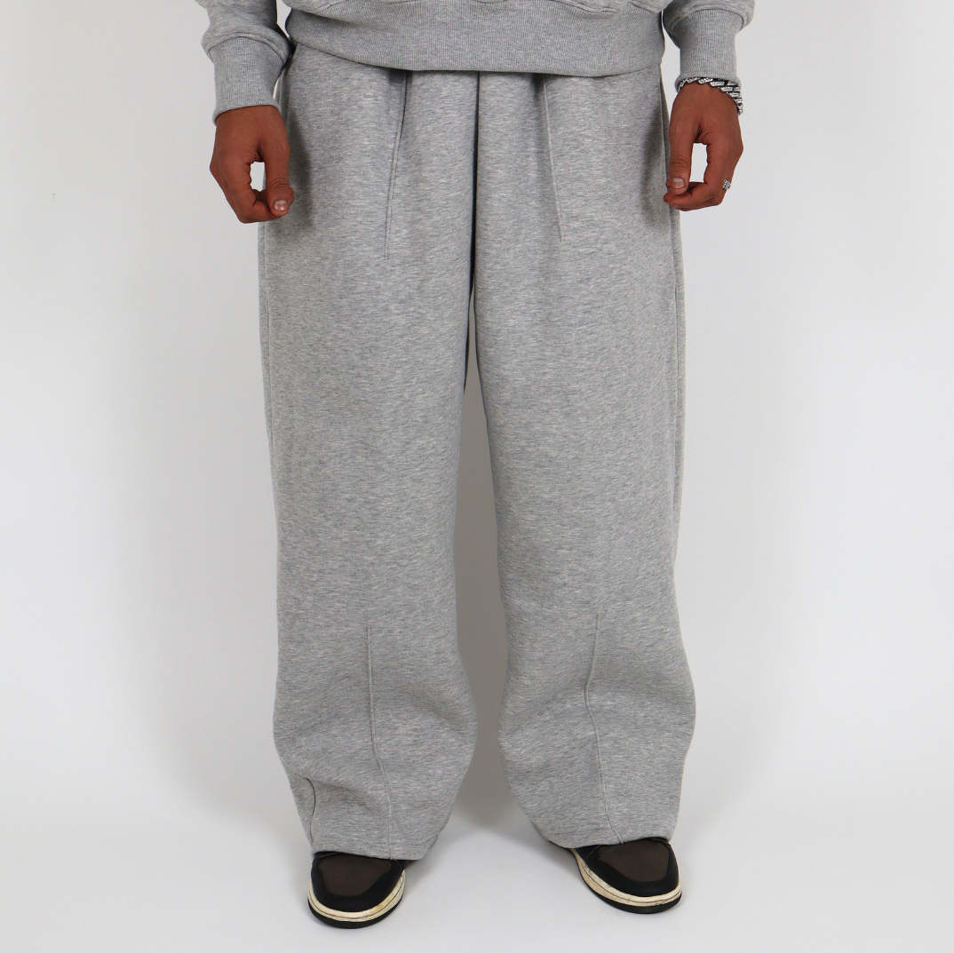 GREY SWEAT AND GREY HOODIE