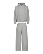 GREY SWEAT AND GREY HOODIE