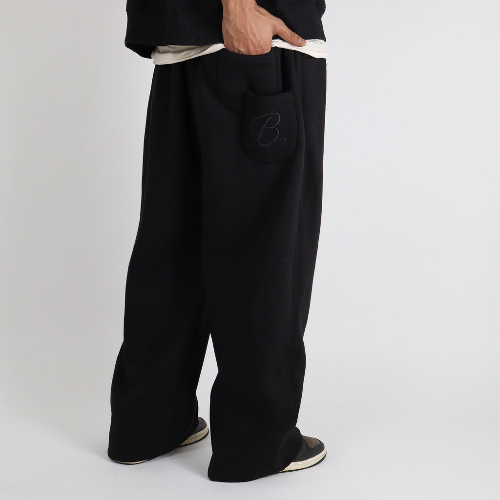 COZY B★ LEG SWEATS - BLACK