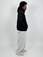 GREY SWEAT AND BLACK HOODIE