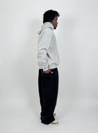 BLACK SWEAT AND GREY HOODIE